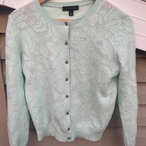 Women's Size Medium Mint Green Ann Taylor Cardigan -Beautiful color and design!